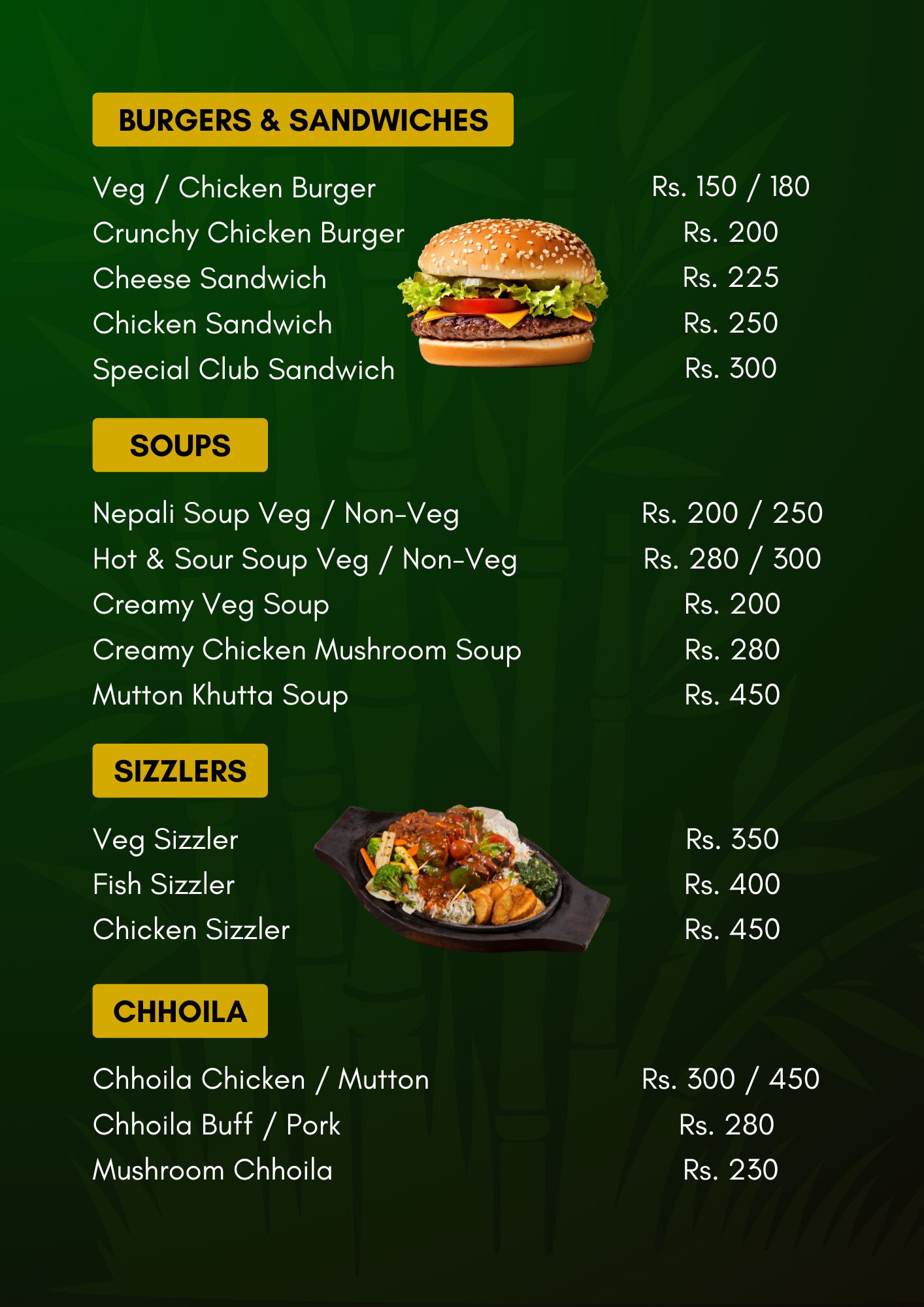 Menu Page 3