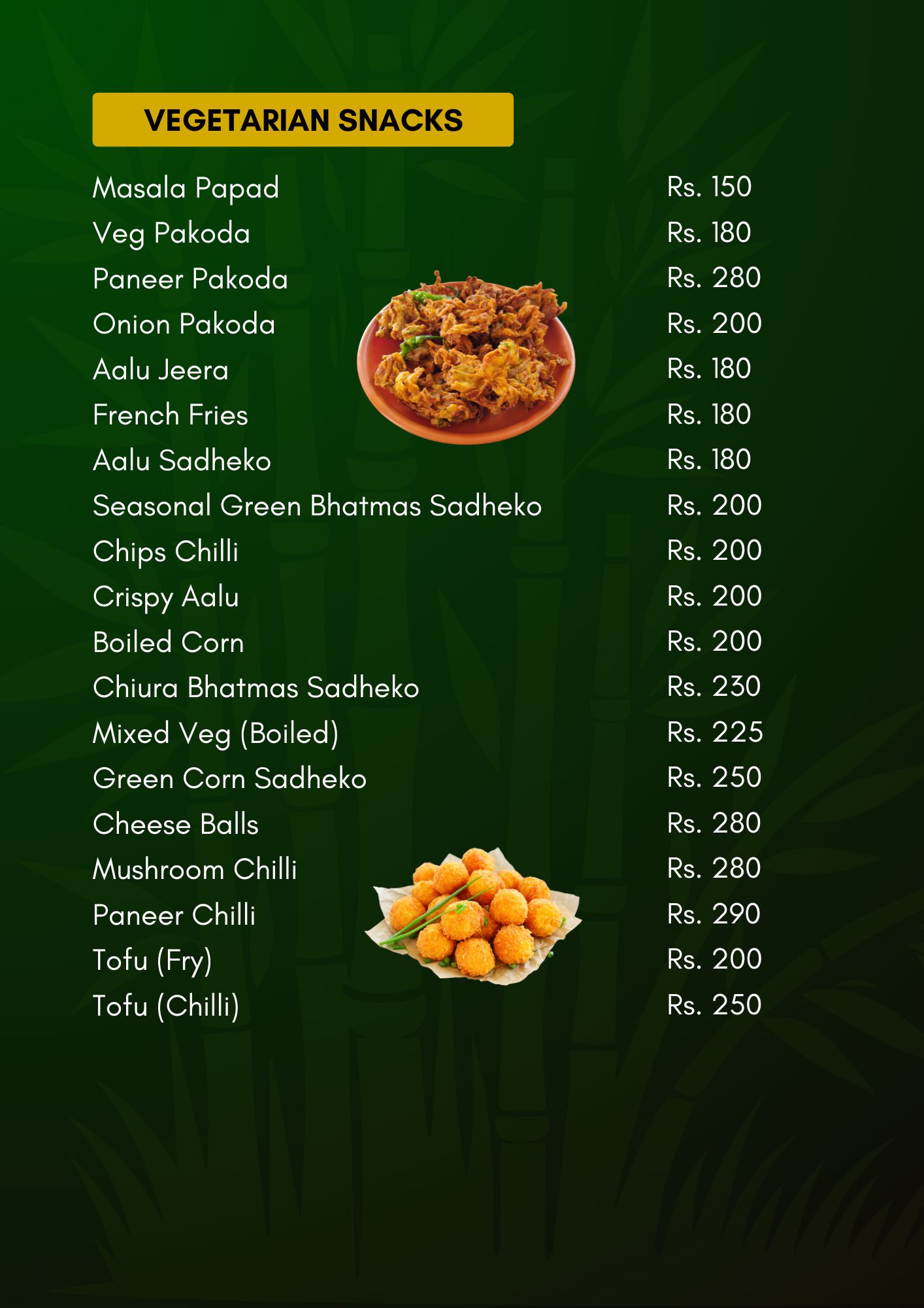 Menu Page 5