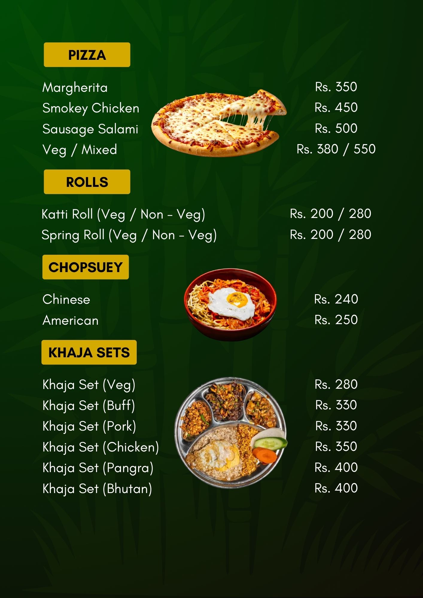 Menu Page 9